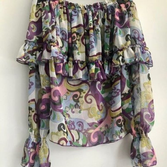 Floral Blouse Denny Rosse - Picture 2 of 2